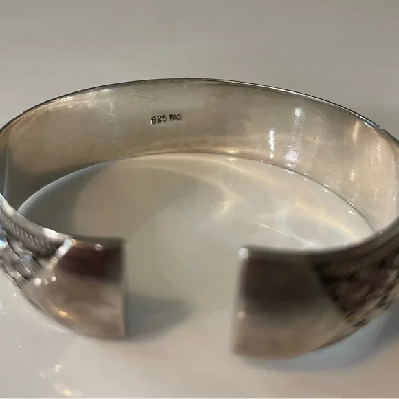 Woven Sterling Silver Cuff - Picture 2 of 2